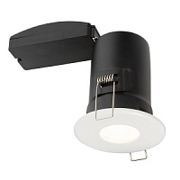 61061 iebūbējams gaismeklis Shieldplus mat.balts 50W GU10 IP65 Saxby