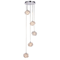 77566 griestu lampa Talia hroms/kristāls 5 x 28W G9 Endon