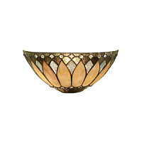 63983 sienas lampa Brooklyn Tiffany stikls 1x40W E14 Interiors 1900