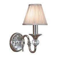 63596 sienas lampa Polina ņikelis/bēšs kupols 1x40W E14 INTERIORS1900