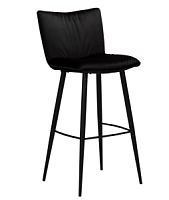 200675100 bāra krēsls Join melns velvets/melnas kājas H:103cm Dan-Form