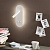 AP.PLATE/BIANCO Sienas lampa balta 5W+3W LED 3000K Ondaluce