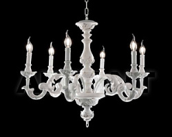 LP.AGATA/6BN lustra Agata balta 6x40W E14 Ondaluce