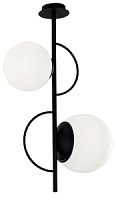PL.BIRDS/NERO griestu lampa Birds melna 3x40W E27 Ondaluce
