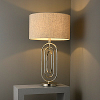72803 galda lampa Meera sudrabs 60W E27 Endon