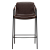 300310304 bāra krēsls Boto tumši brūna eko āda/melnas kājas H:95cm Dan-Form