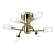 146-6AB Havana griestu lampa misiņš/balts kupols 6xG9 25W IP20 Lighting Brands