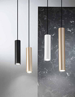 SO.FILO/PC-NERO griestu lampa Filo melna 1x40W GU10 Ondaluce