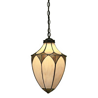 63974 griestu lampa Brooklyn Tiffany stikls 1x60W E27 Interiors 1900