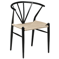 102320600 krēsls Delta pīts bēšs sēdeklis/melnas kājas Dan-Form