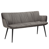 700680110 benķis Join pelēks velvets/melnas kājas Dan-Form