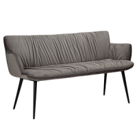 700680110 benķis Join pelēks velvets/melnas kājas Dan-Form