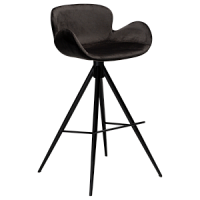 200200140 bāra krēsls Gaia melna velvets/melnas kājas H:97cm Dan-Form