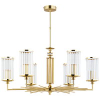 USI-ZW-6(ZM)  USINI lustra matēts zelts 6x60W E14 H700mm D770mm KUTEK