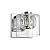 W0389-01A-B5AC GEM  sienas gaism. hroms/kristāla  1x40W G9 H120mm W120mm ZUMA