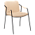 100310303 krēsls Boto bēša eko āda/melnas kājas Dan-Form