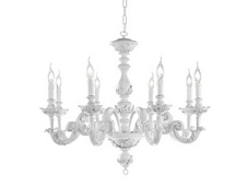 LP.AGATA/8BN lustra Agata balta 8x40W E14 Ondaluce