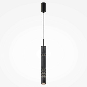 MOD272PL-L12B3K  griestu gaismeklis ORDO melns LED 8W 3000K 920lm Maytoni