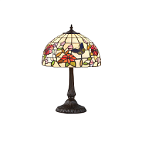 63998 galda lampa Butterfly Tiffany stikls 1x40W E14 Interiors 1900