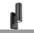 95555 āra gaismeklis Palin melns 2x7W LED GU10 IP44 Saxby