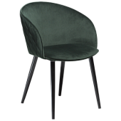 100800620 krēsls Dual zaļš velvets/melnas kājas DAN FORM
