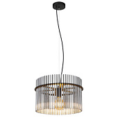 15698H Lustra melna/kristālstikls 60W E27 D40cm Globo