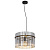 15698H Lustra melna/kristālstikls 60W E27 D40cm Globo