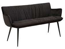 700680100 benķis Join melns velvets/melnas kājas Dan-Form