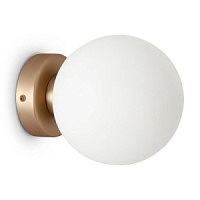 MOD321WL-01G1 sienas lampa Basic Form zelta/balts kupols 1x40W E14 Maytoni