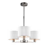 60256 Daley lustra ņikelis/balts abažūrs 3x40W E14 Endon