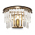 MOD085WL-01BS sienas lampa Revero misiņš/kristāls 1x40W E14 Maytoni