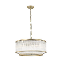 P0528-06H-V6AC Sergio Lustra mat.zelts/kristāla  5x40W E14 D505mm ZUMA