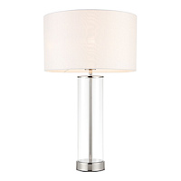 70600 LESSINA TOUCH Galda lampa niķelis/balts abažūrs 1x40W E27 H57  D35 LIGHTING BRANDS