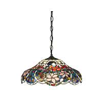 64325 griestu lampa Sullivan Tiffany stikls 1x60W E27 Interiors 1900