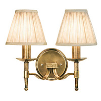 63654 Stanford Sienas lampa vec.misiņš 2x40W E14 INTERIORS 1900