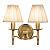 63654 Stanford Sienas lampa vec.misiņš  2x40W E14  INTERIORS 1900
