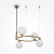 MOD013PL-04BS1 Lustra Ring misiņš 4x25W G9 Maytoni