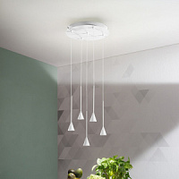 SO.LEX/5-B.CO Griestu gaismeklis balts 25W LED 2500lm 3000K D35cm Ondaluce