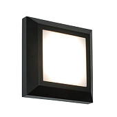 61218 sienas gaisma Severus melns/stikls LED 190lm 3000K IP65 Saxby
