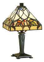 63898 galda lampa Alcea Tiffany stikls 1x40W E14 Interiors 1900