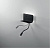 AP.STAN/NERO Sienas lampa melna ar USB 4.5W+3W 560lm 3000K ONDALUCE
