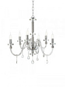 LP.DIDO/6-CR DIDO lustra hroms/caurspīd. stikls 6x40W E14 D650 H820 ONDALUCE
