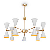 MOD108PL-14WG  lustra Vesper balta/zelta 14x40W E14 Maytoni