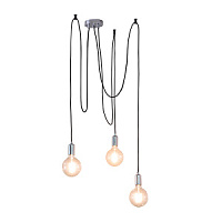 76576 Studio gaismeklis bez spuldzēm hroms/melns  3x60W E27 ENDON