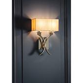 63749 sienas lampa Vienna hroms/ balts kupols 2 x 40W E14 Endon