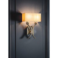 63749 sienas lampa Vienna hroms/ balts kupols 2 x 40W E14 Endon