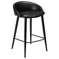 300800640 bāra krēsls Dual melna eko āda/melnas kājas H:81cm Dan-Form