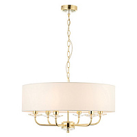 70561 Nixon 6  Люстра WHITE /бронза 6x40W E27 D550 LIGHTING BRANDS