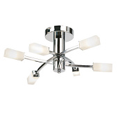 146-6CH Havana griestu lampa hroms/balts kupols 6xG9 25W IP20 Lighting Brands