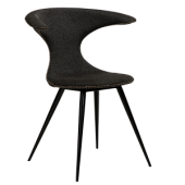 100222400 krēsls Flair melns audums/melnas kājas Dan-Form